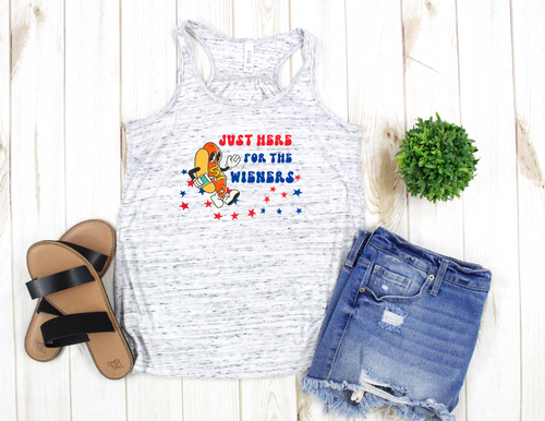 Just here for the wieners Women's Tank Top