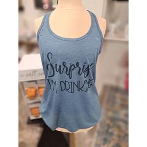 Surprise I’m drinking Tank Top - Women’s Tops