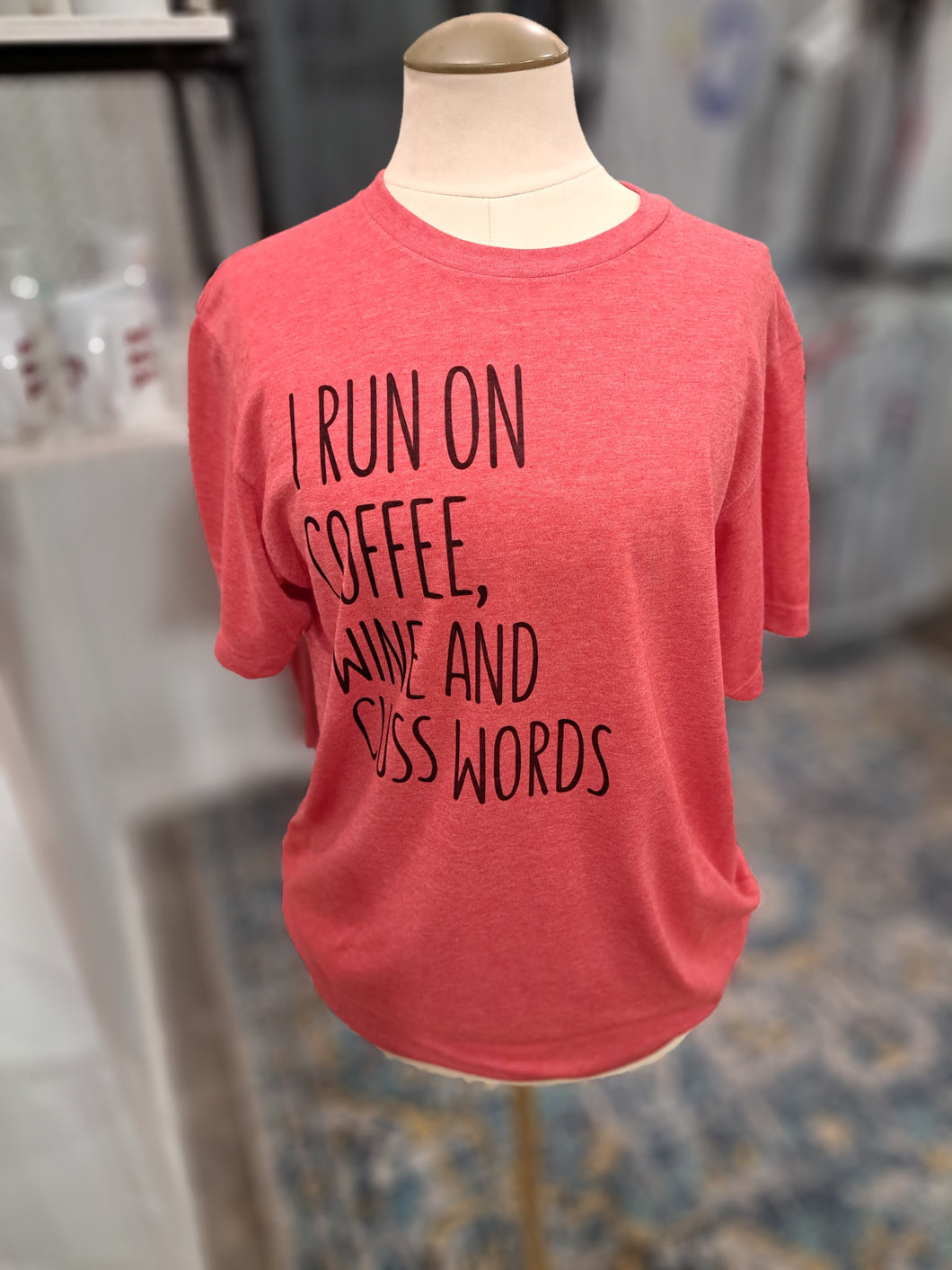 Coffee, Wine and Cuss Words Unisex Shirt