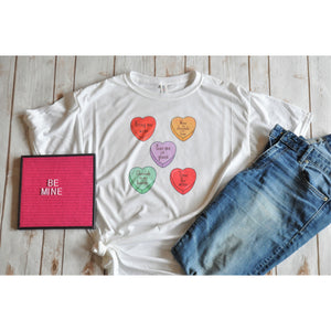 Conversation Hearts Unisex Shirt BLNDesigns