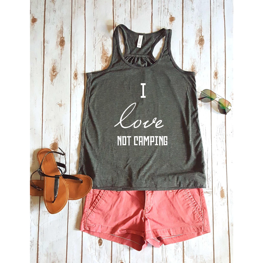 I love not camping Tank Top BLNDesigns