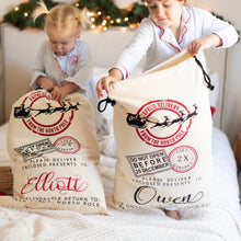 Load image into Gallery viewer, Personalized Santa Bag BLNDesigns